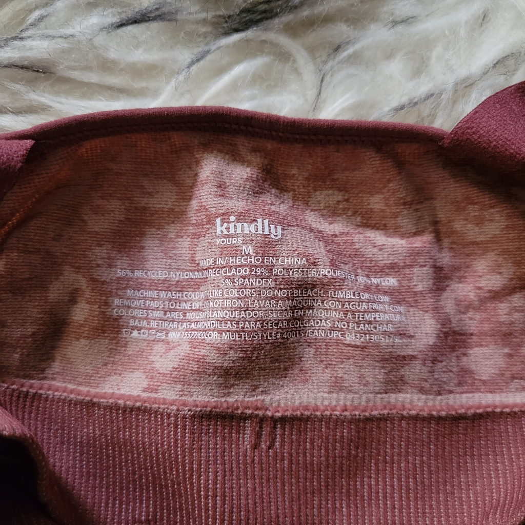 Kindly Pink Cheetah Sports Bra Medium — image 5 of 5